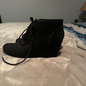 Cityclassified Black Lace Wedges